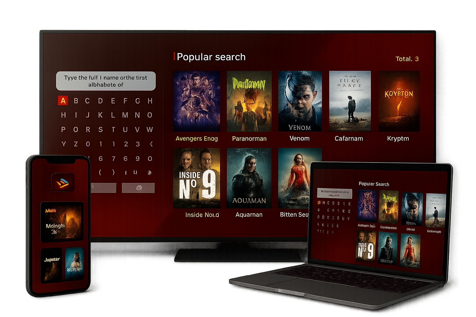 Imagem da plataforma UNIFLIX